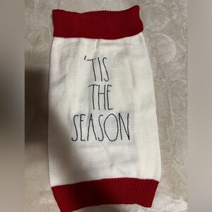 This the Season Rae Dunn dog sweater for medium/small dogs
